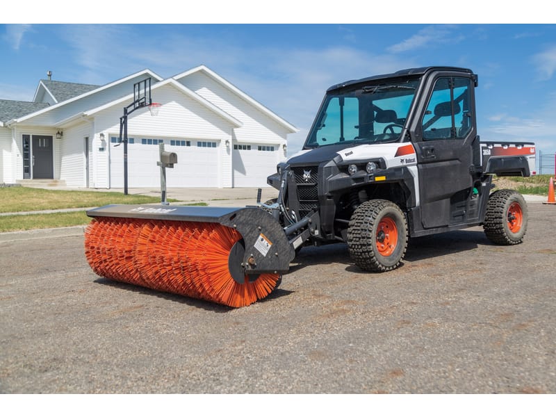 Lawn mower broom attachment sale