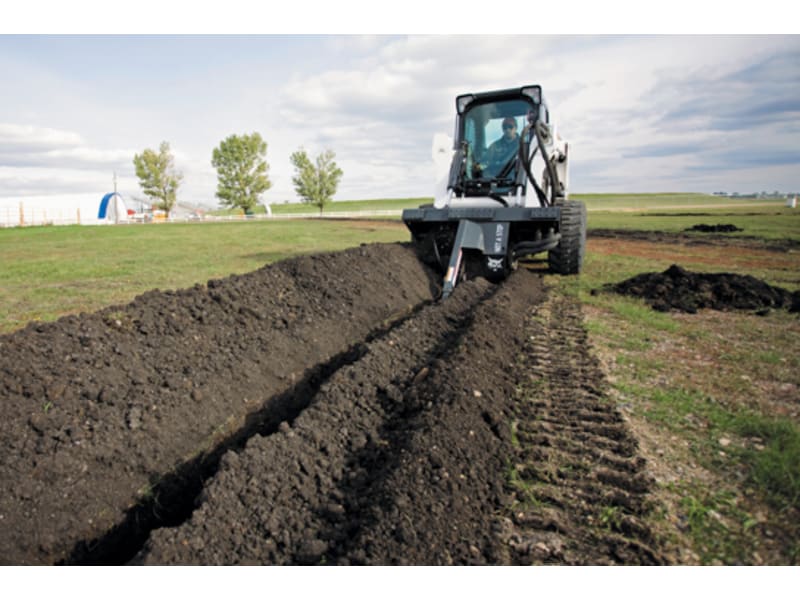 Skid Steer Trencher - Standard Flow - Up to 4ft Deep and 8 Wide