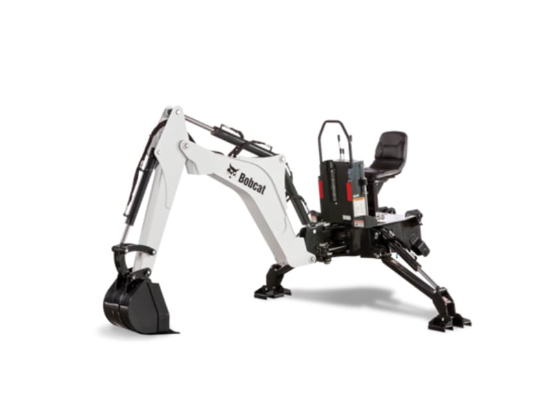 Lawn tractor backhoe attachment top