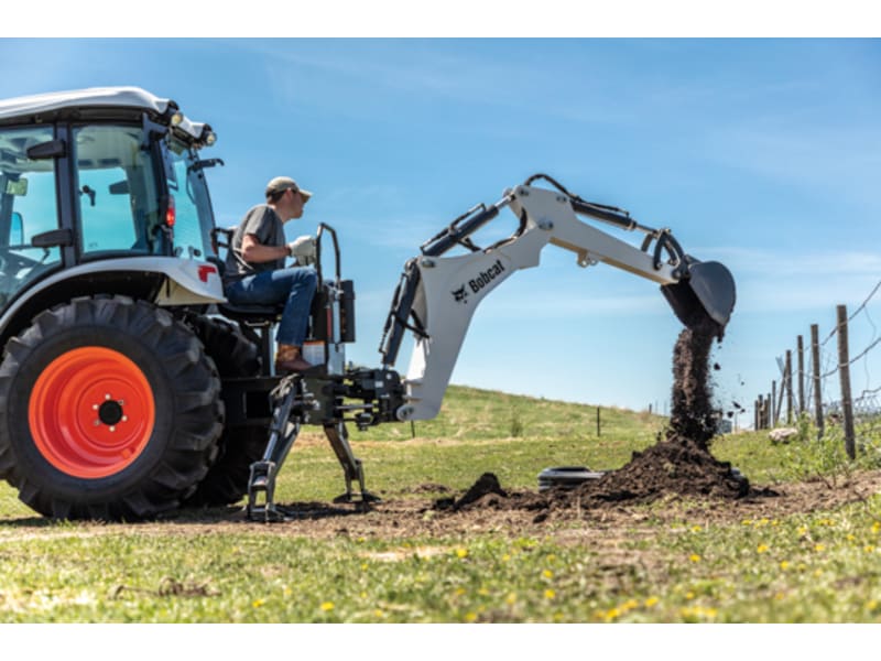 Lawn tractor clearance backhoe attachment