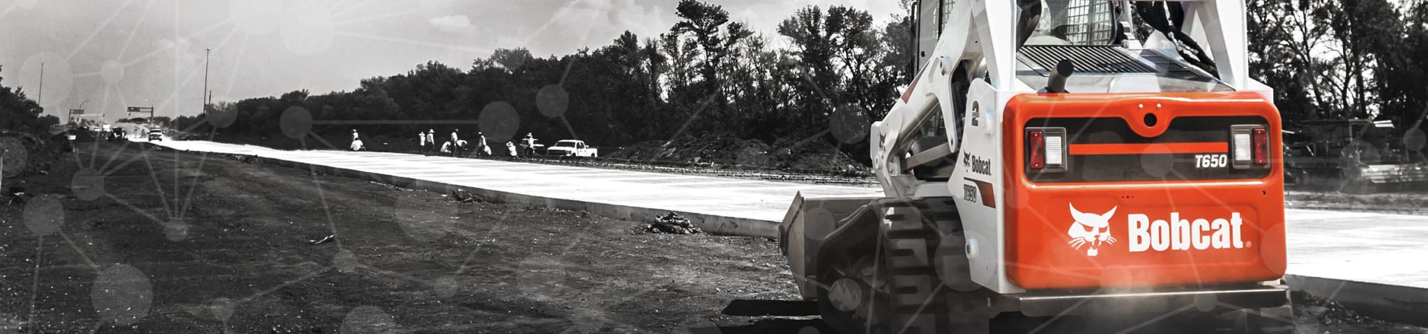 Bobcat compact track loader on a worksite