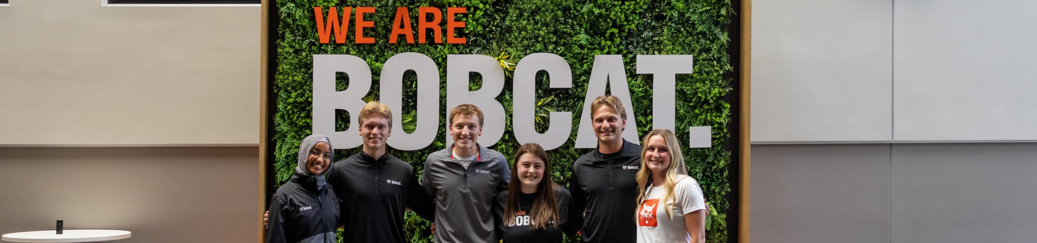 Bobcat Internship Luncheon Group Photo in West Fargo Corporate Office