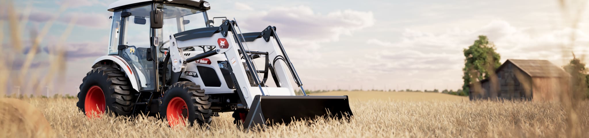 Bobcat UT6573 Utility Tractor Parked in a Field