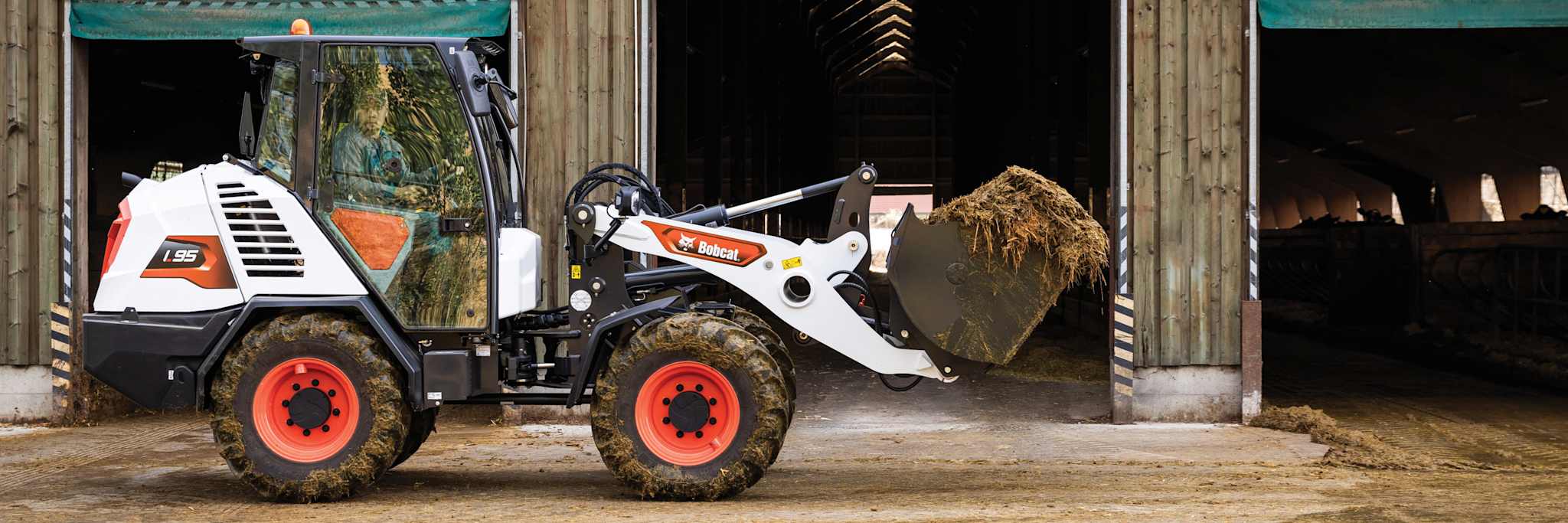 Bobcat l95 Compact Wheel Loader With Bucket Attachment