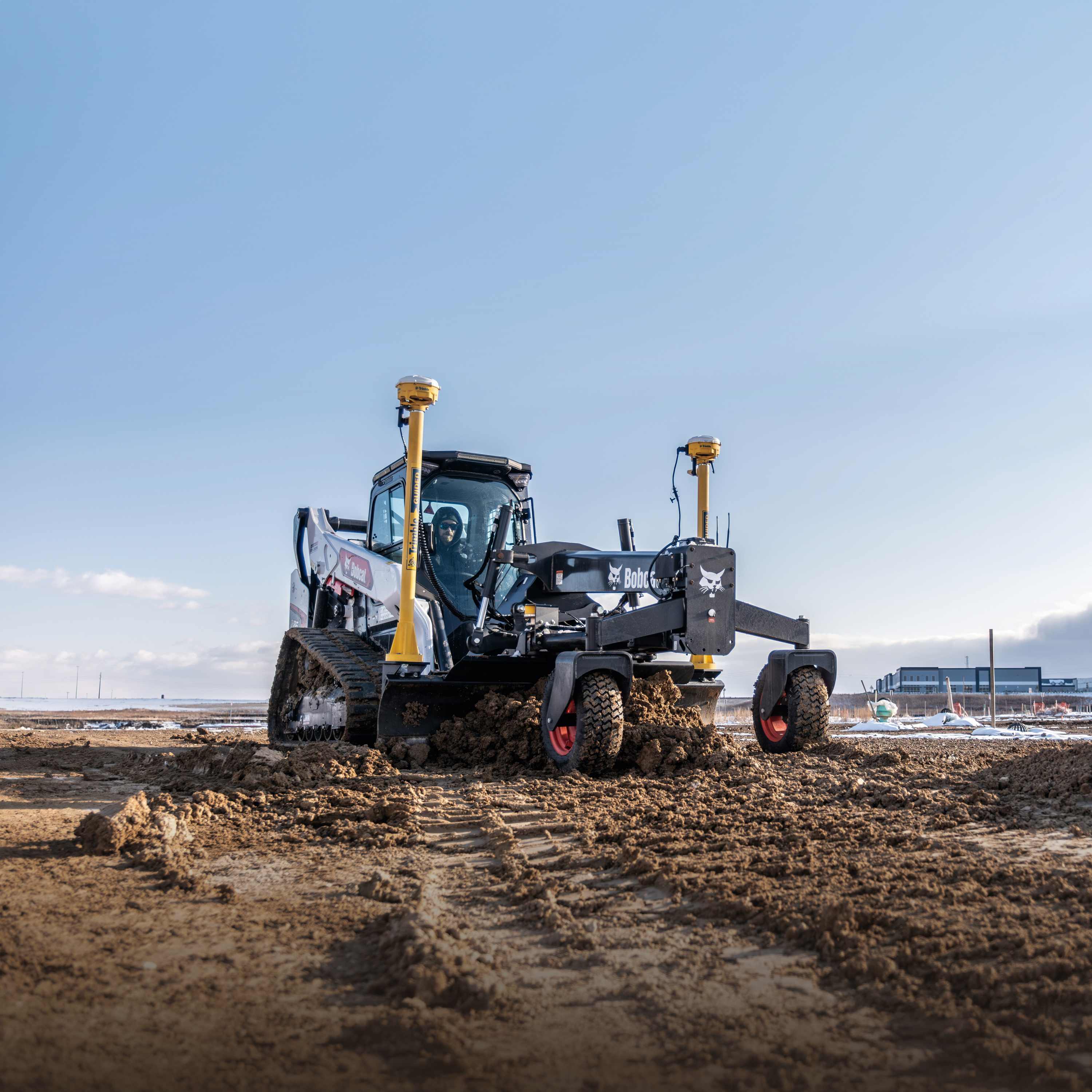 Bobcat T86 Compact Track Loader With Grader Attachment