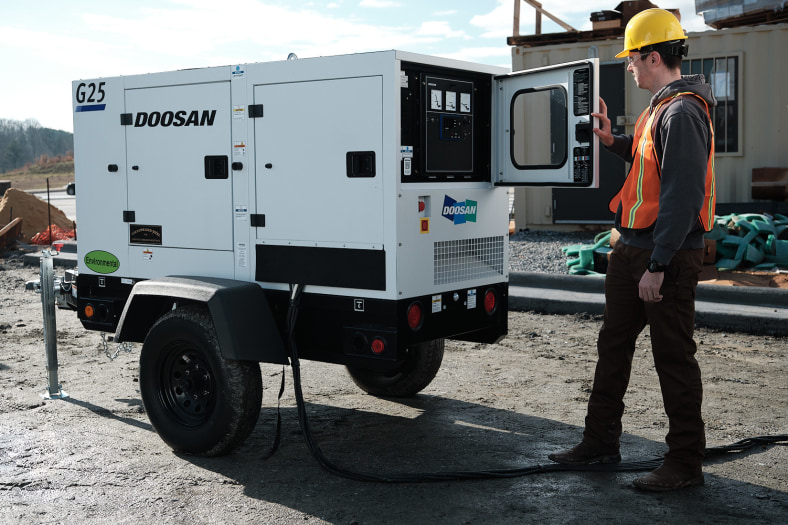 Ingersoll Rand Portable Tow-Behind Air Compressor — 28 HP Ingersoll Rand  Diesel Compressor, Model# P90WIR