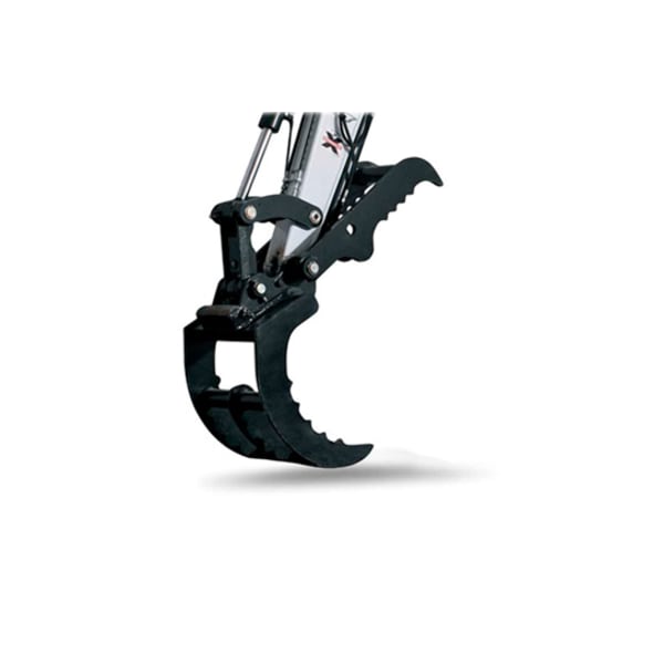 Three-Tine Grapple for Compact (Mini) Excavators
