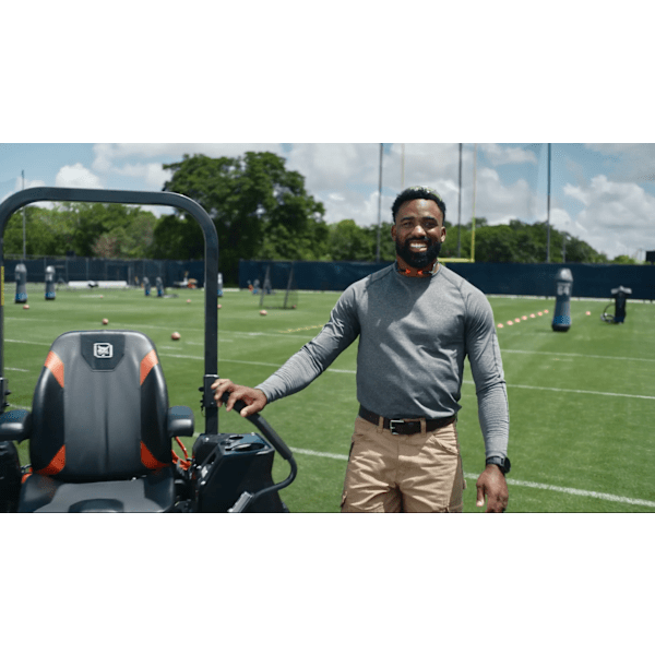 Official image for Bobcat partners with Raheem Mostert on landscaping campaign