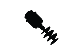 Auger Attachment Icon on White Background