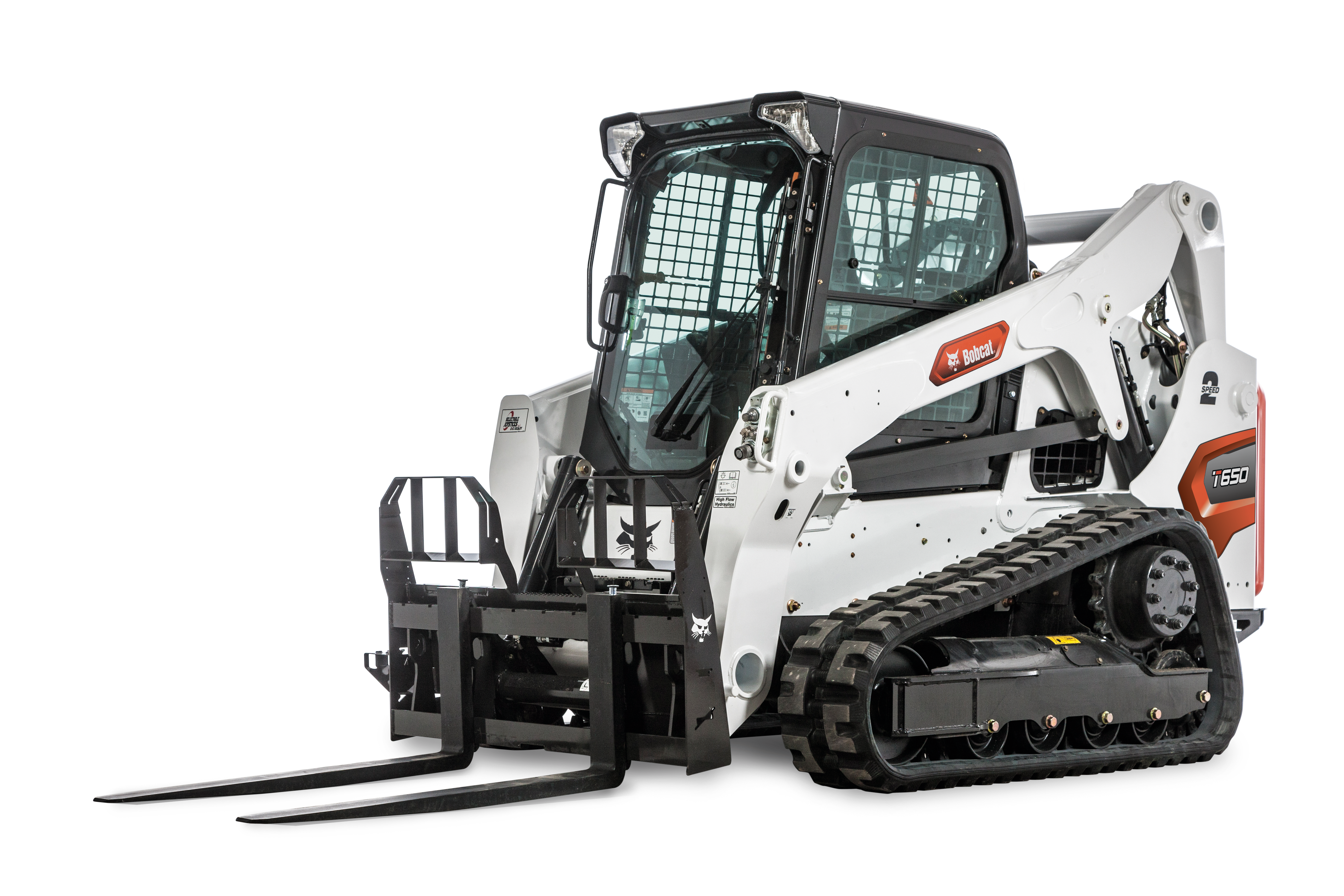 Imagen de estudio de la cargadora compacta de orugas Bobcat T650