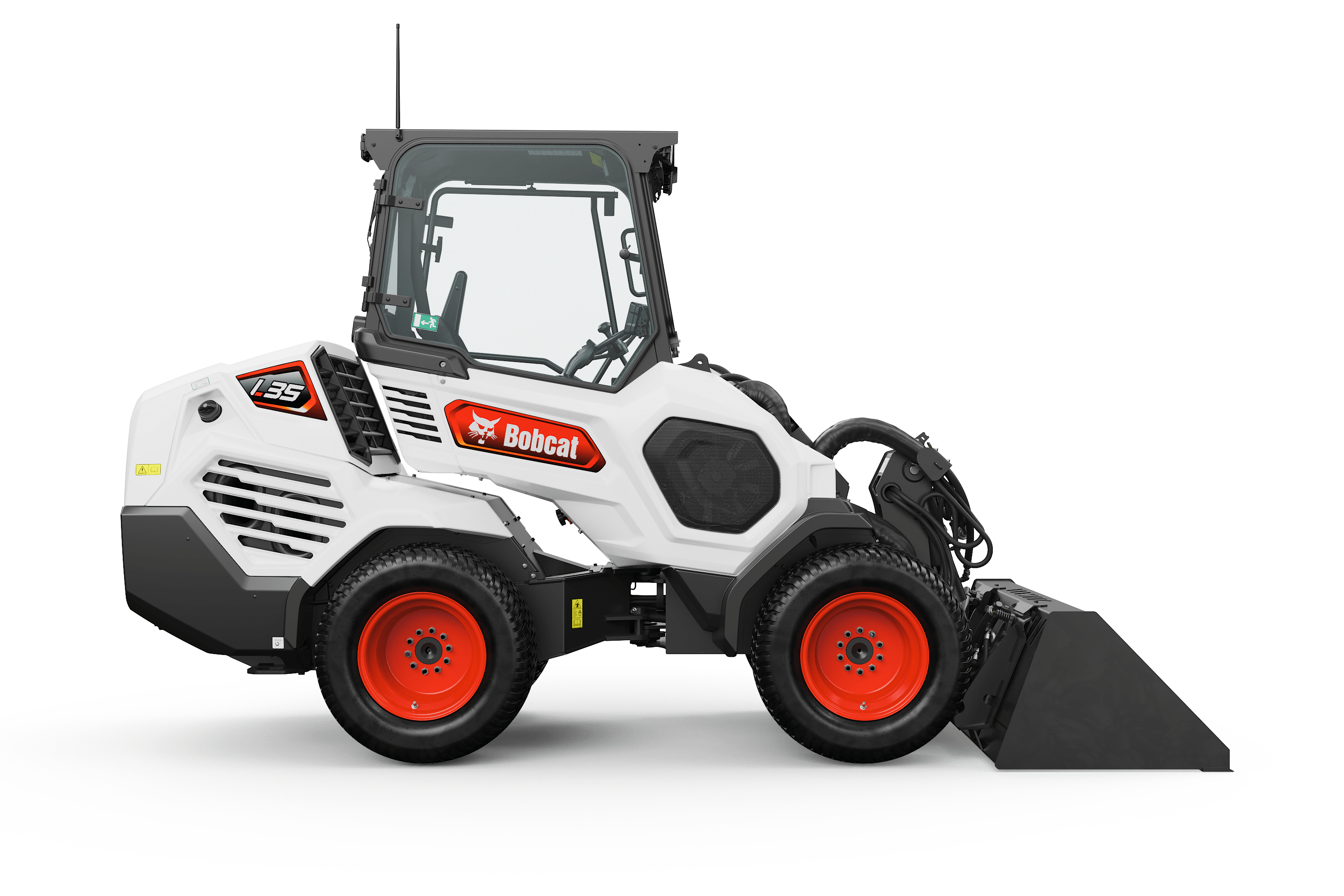L35 Bobcat Small Articulated Loader on White Background