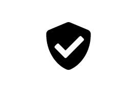 Shield icon symbolizing Bobcat's standard 2-year, 2,000-hour equipment warranty for peace of mind and protection