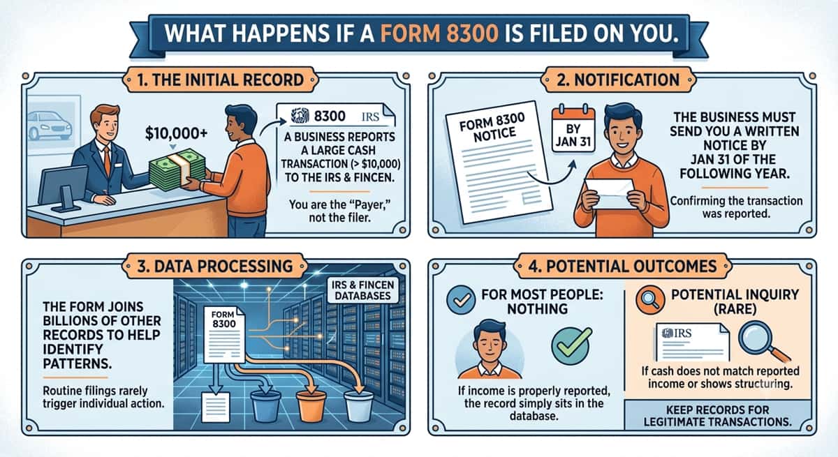 What Happens If A Form 8300 Is Filed On You?