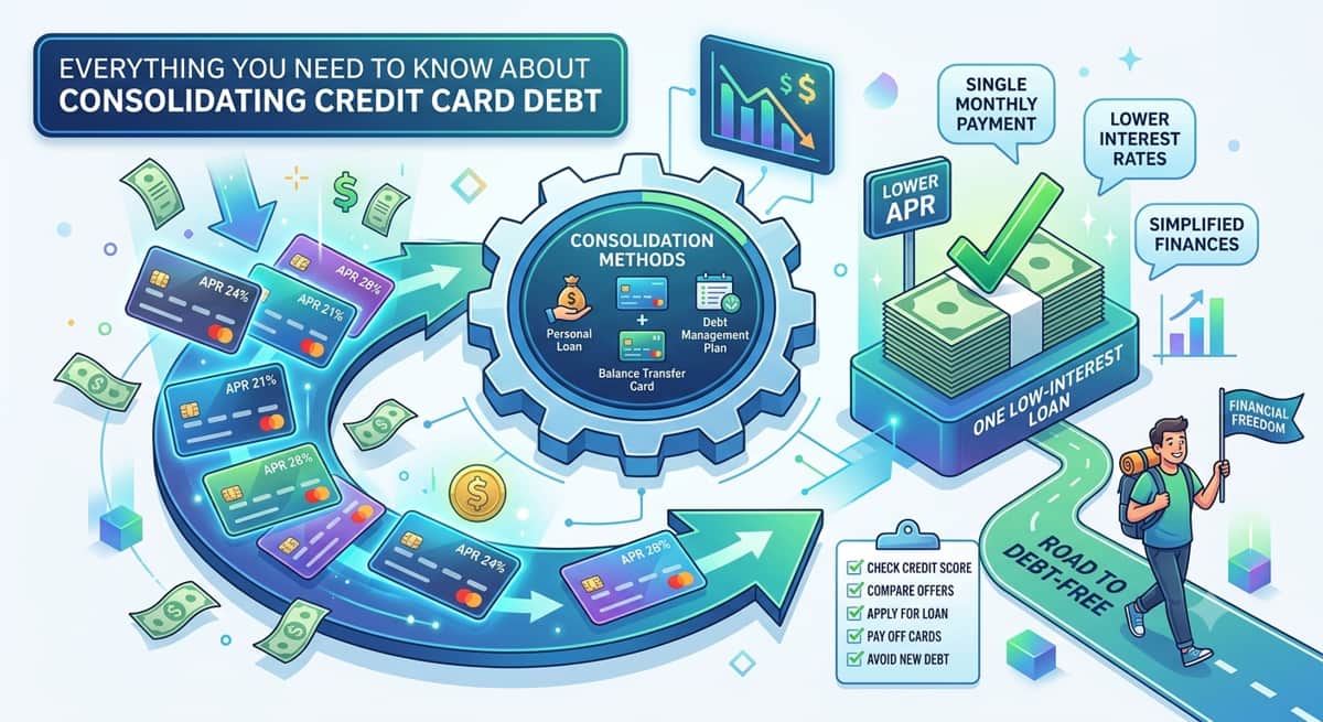 Everything You Need To Know About Consolidating Credit Card Debt