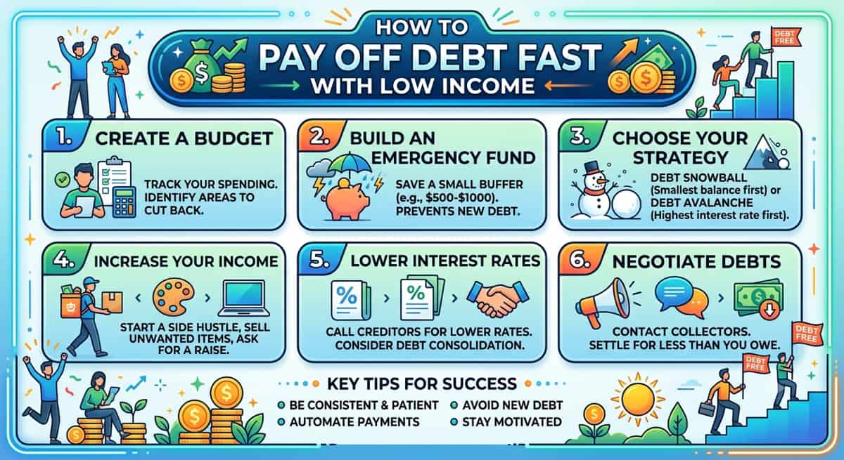 How To Pay Off Debt Fast With Low Income