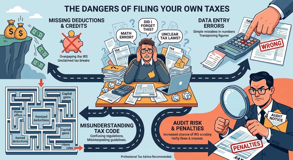 What Are The Dangers Of Filing Your Own Taxes?