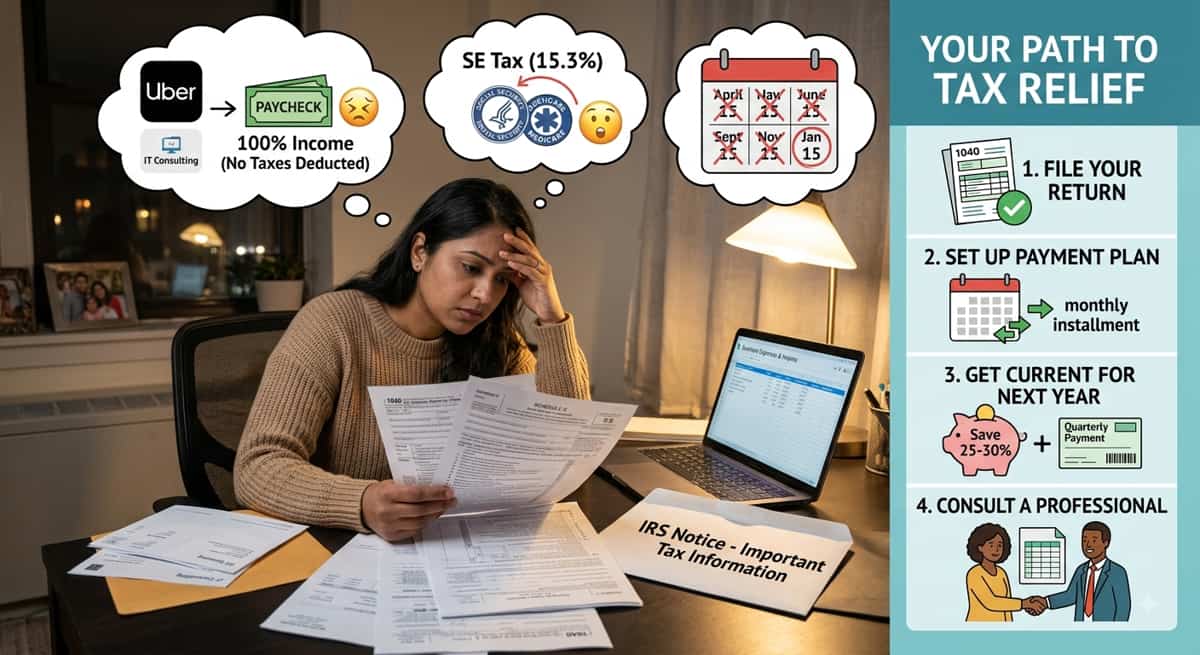 Self-Employed and Owe Taxes? A Guide for 1099 Workers