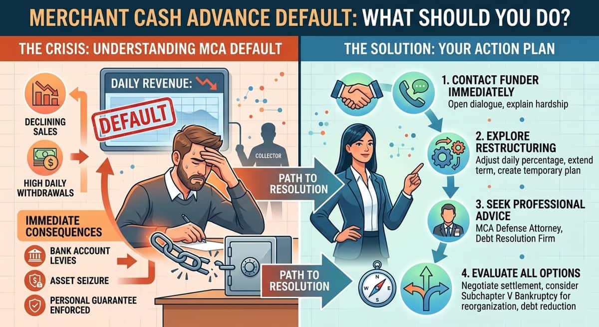 Merchant Cash Advance Default: What Should You Do?