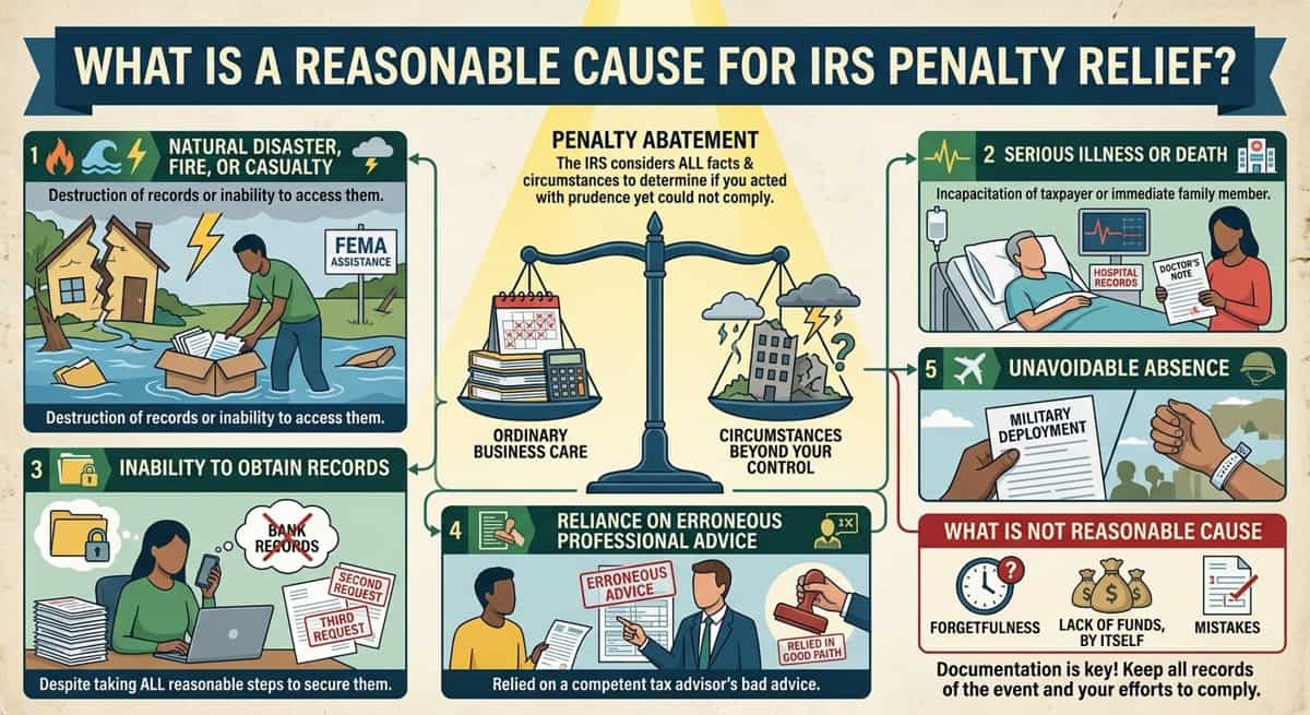 What Is a Reasonable Cause for IRS Penalty Relief