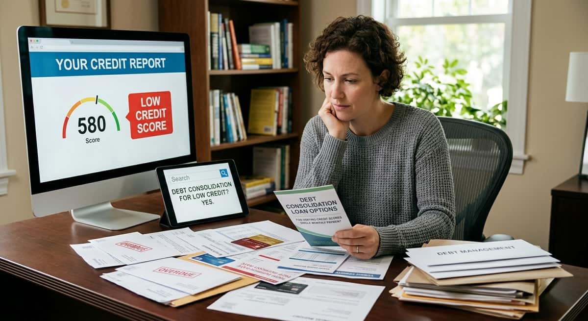 Can You Consolidate Debt With a Low Credit Score?