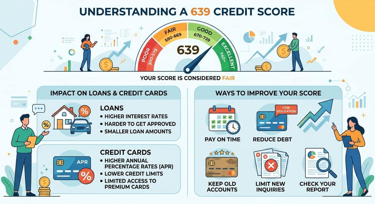 Is 639 A Good Credit Score? How It Affects Loans, Credit Cards And Ways To Improve It
