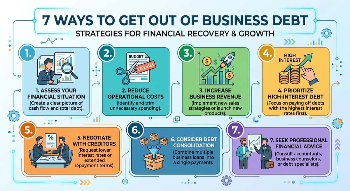 7 Ways To Get Out Of Business Debt