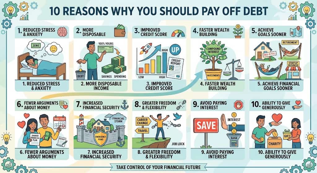 10 Reasons Why You Should Pay Off Debt