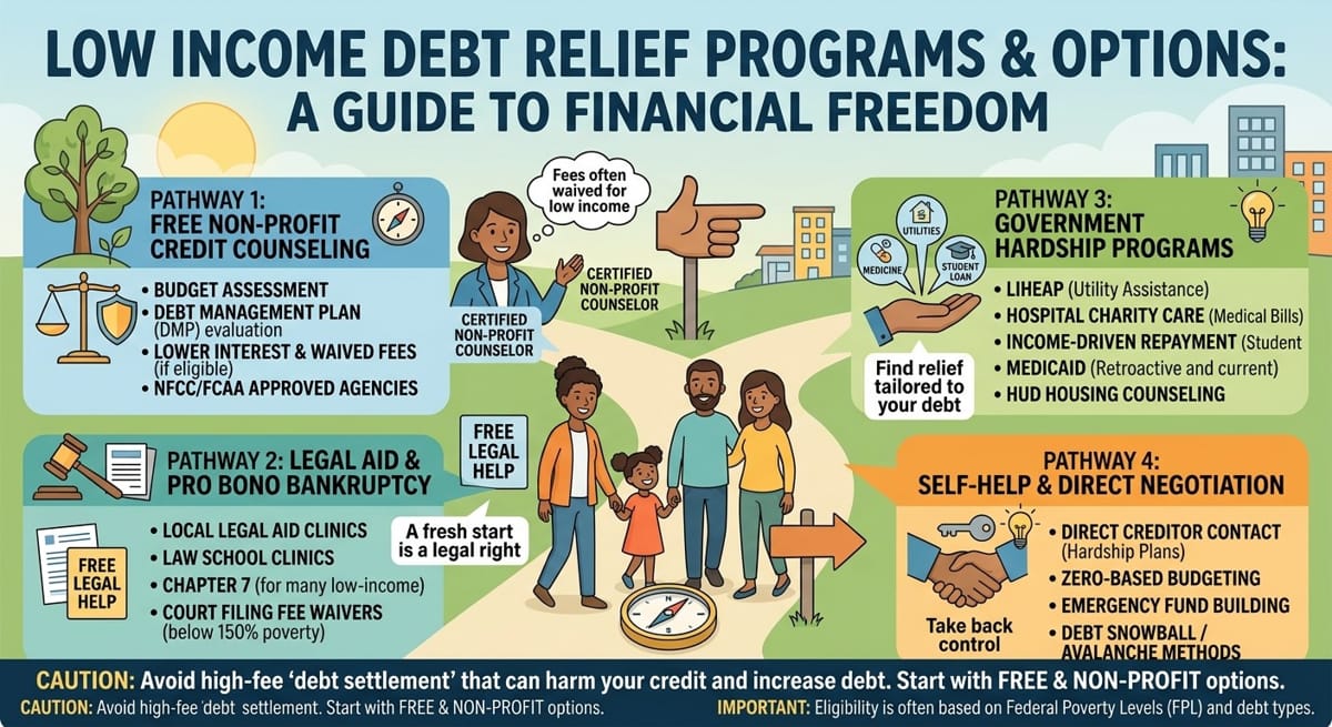 Low Income Debt Relief Programs And Options