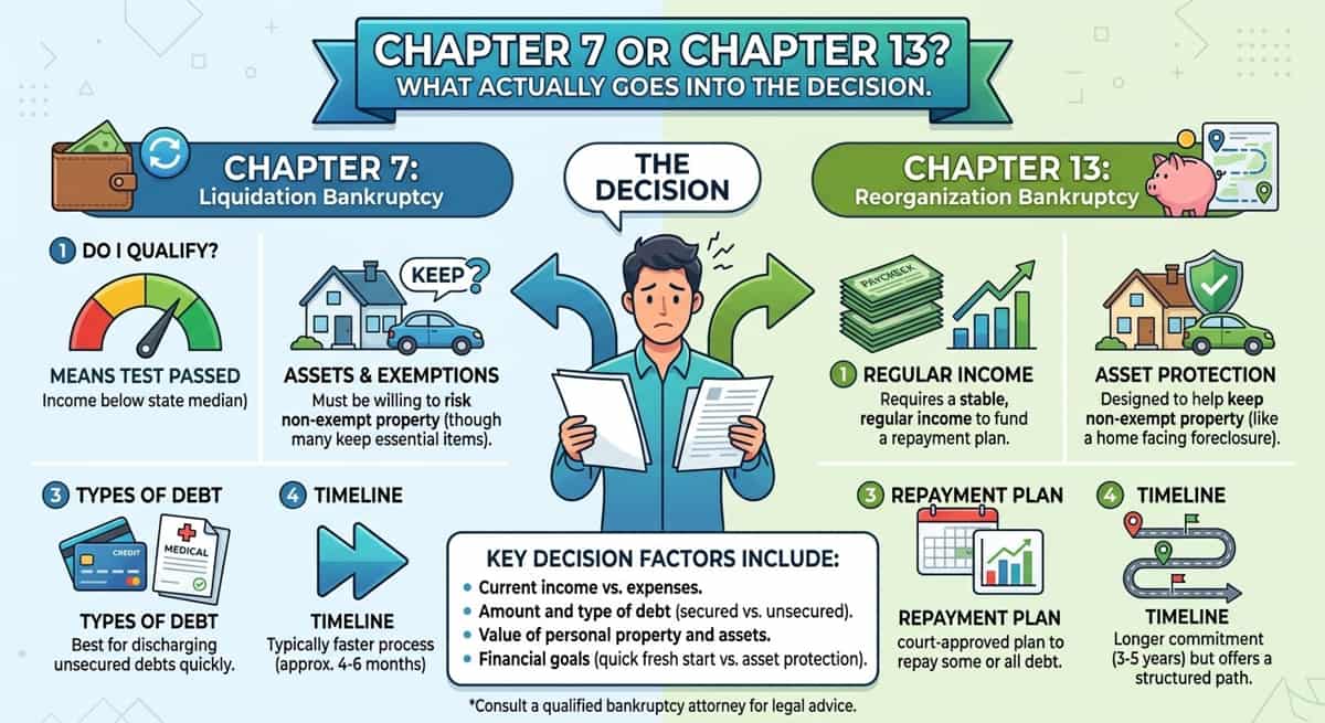 Chapter 7 Or Chapter 13? What Actually Goes Into The Decision