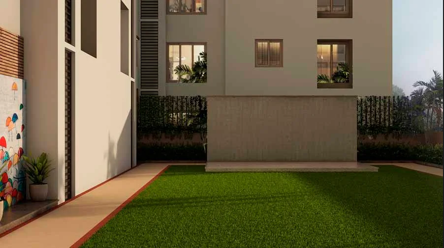 Landscaped grounds