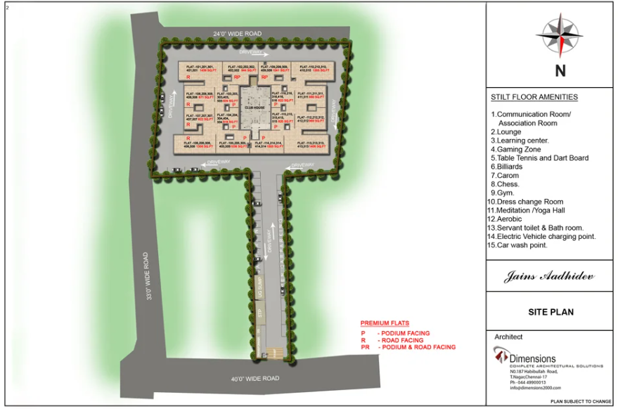 Jains Aadhidev — Floor Plan 2