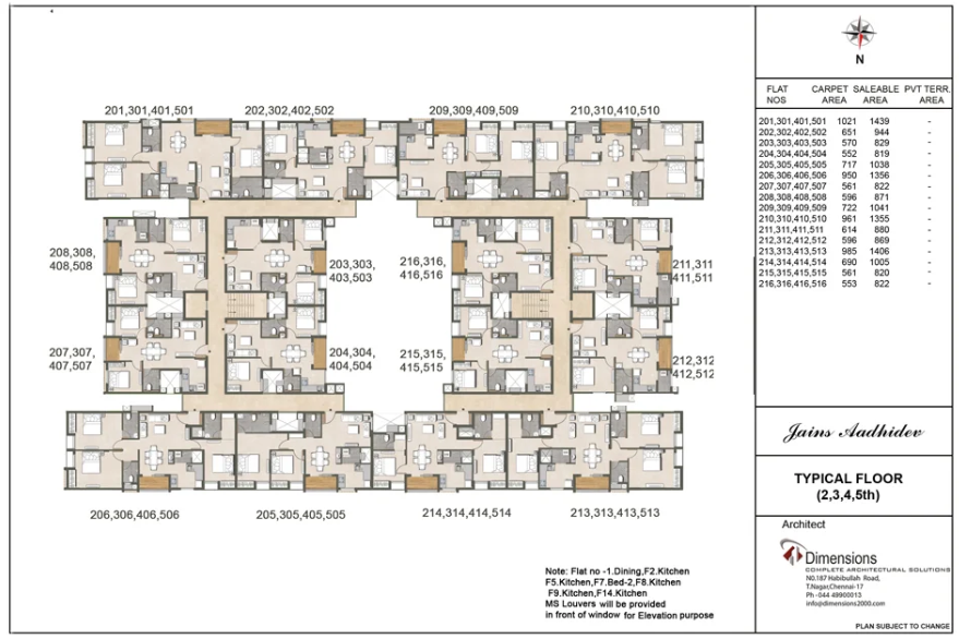 Jains Aadhidev — Floor Plan 1