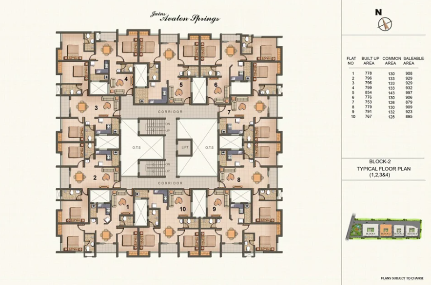 Jains Avalon Springs — Floor Plan 2