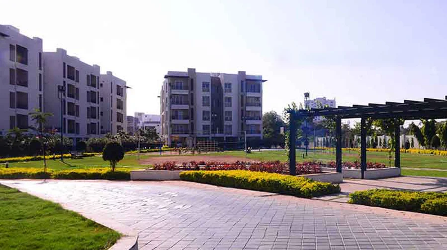 Landscaped grounds