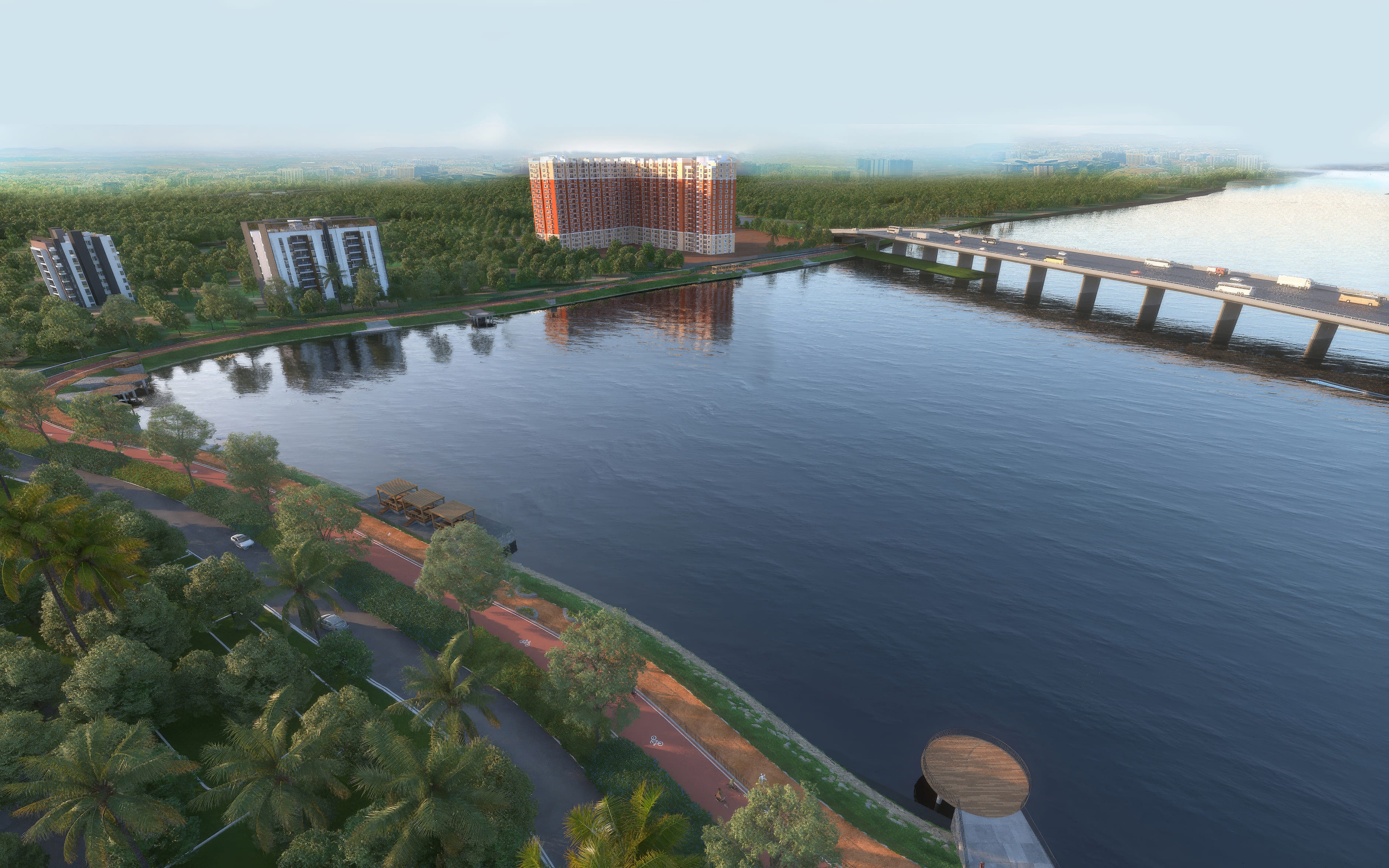 Lakefront view
