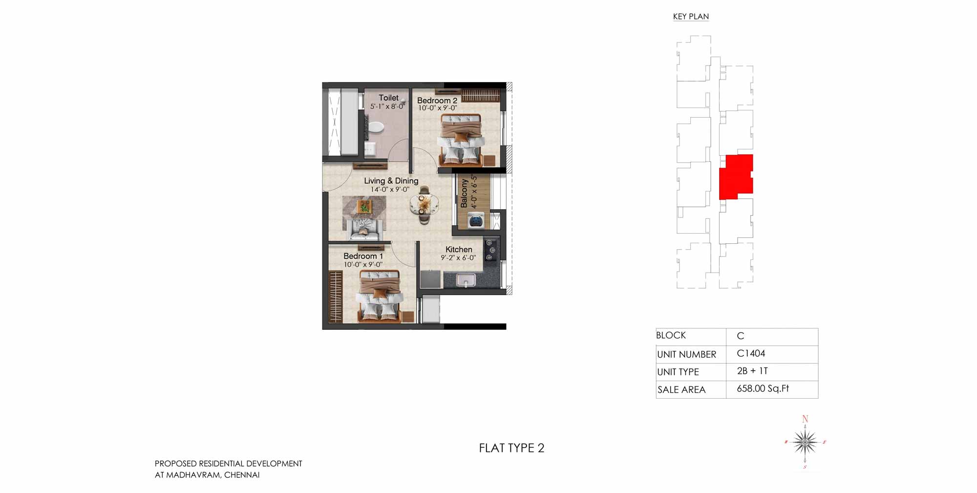 Radiance Solitaire — Floor Plan 1