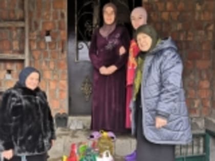 Семья Гасана Ибрагимова из села Мехельта получила продуктовый набор