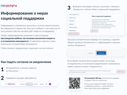 «Памятка для гражданина» и информирование о мерах социальной поддержки