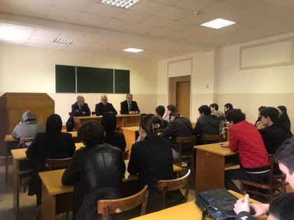 Встреча студентов филиала ДГТУ в г. Каспийске с профессором