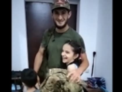 Участник СВО Хабиб Ухумаев из села Мехельта приехал в отпуск