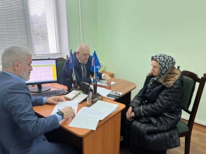 Депутат Народного Собрания РД Алиасхаб Шабанов провёл личный приём граждан