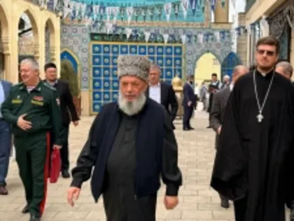 Торжественный прием в Пятигорской соборной мечети по случаю священного праздника Ураза-байрам