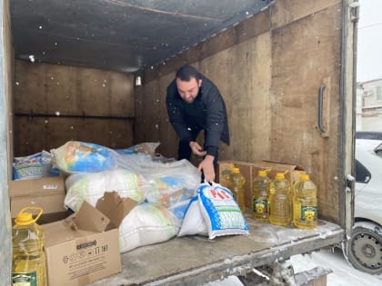 В Бабаюртовском районе семьям погибших участников СВО вручили продуктовые наборы