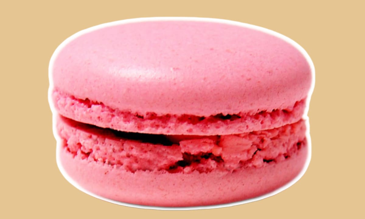Macaron rose góc 3