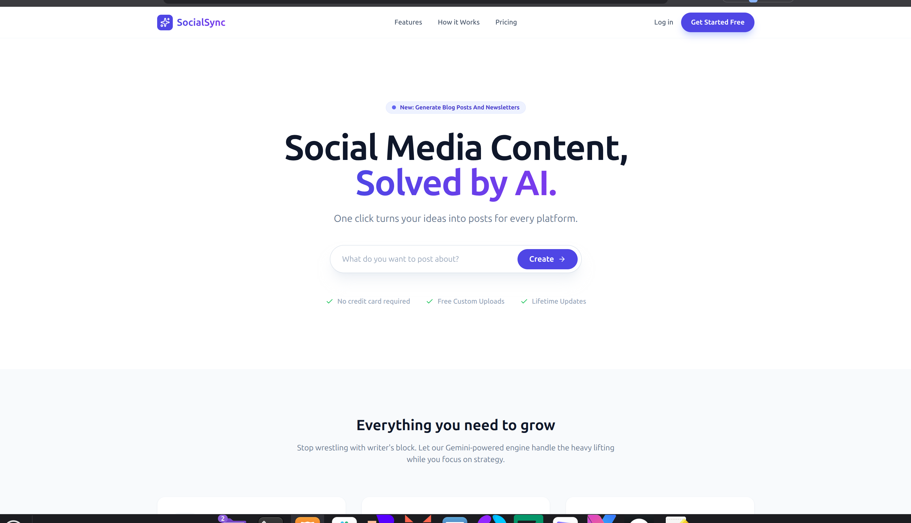 SocialSync AI preview