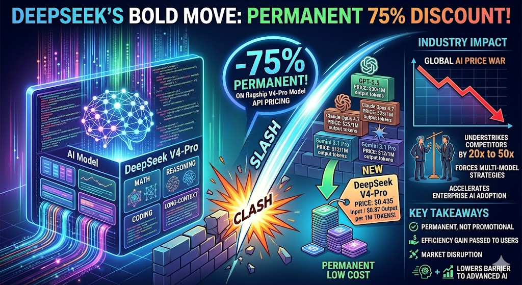 DeepSeek's Bold Move: Permanent 75% Discount on AI Model