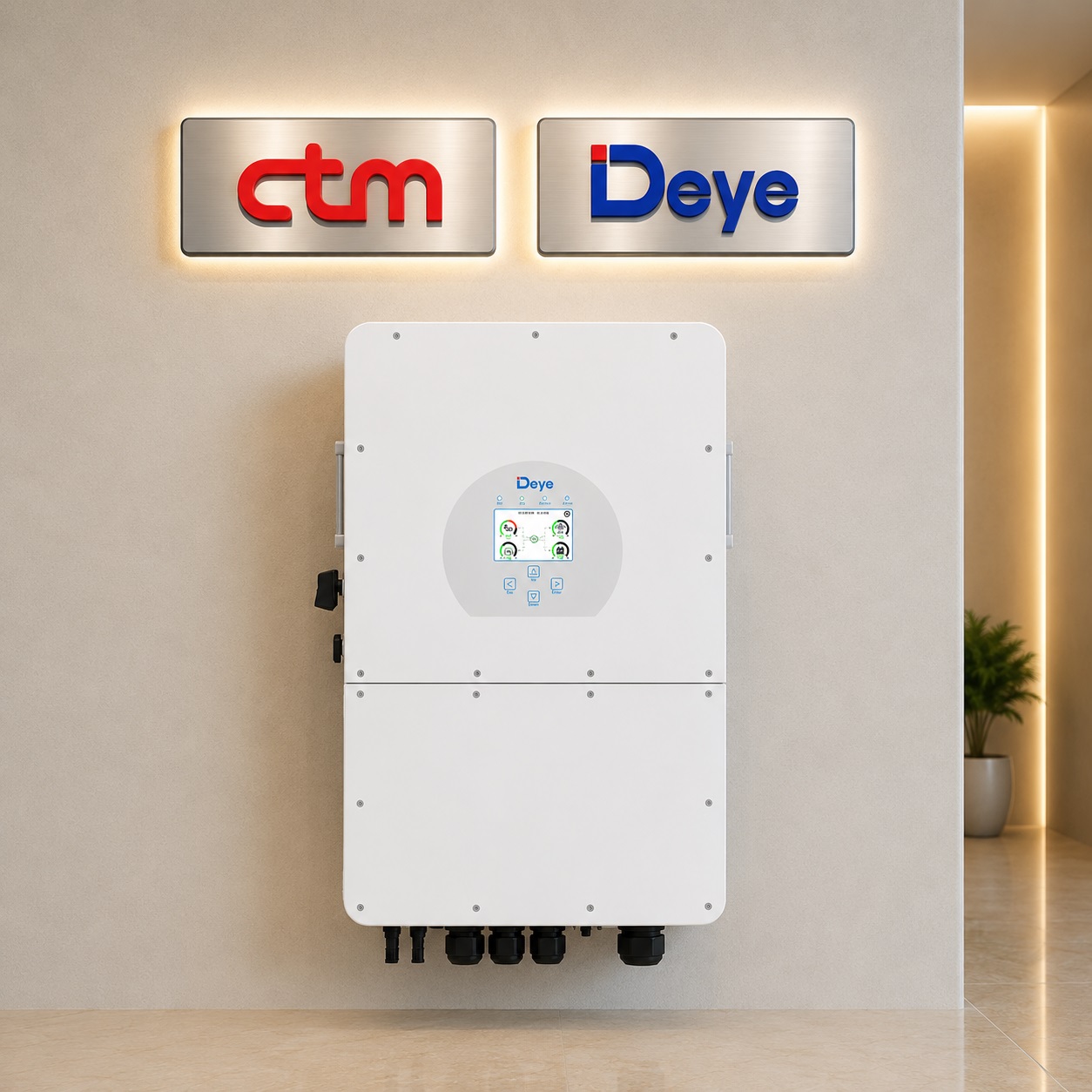 Inverter hybrid Deye 3 pha áp cao 10kW 12kW 15kW 20kW
