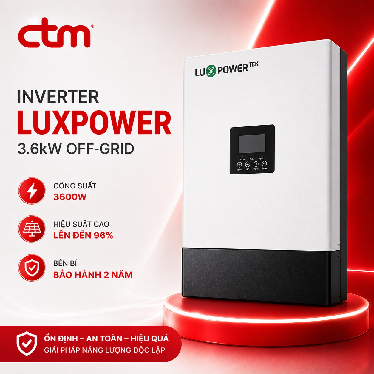 Inverter Luxpower 3.6kW GETA 24V Off-Grid