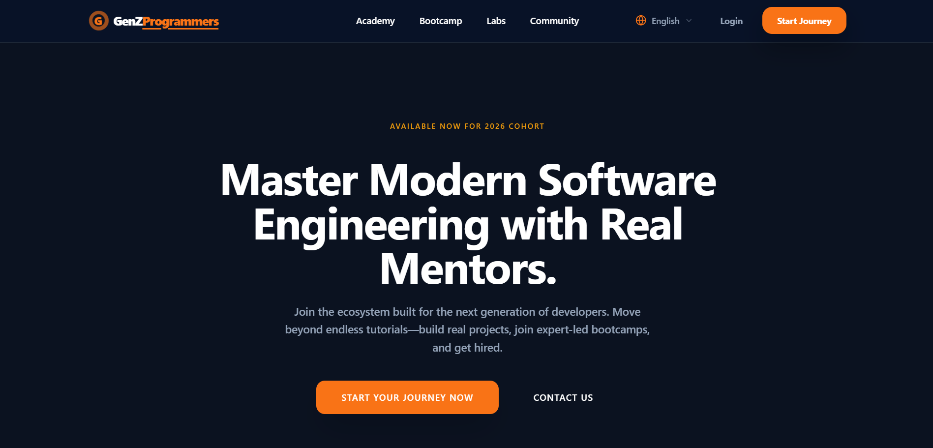 GenZ Programmers — Coding Education Platform