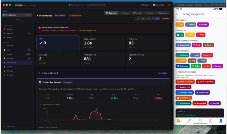 Centralize SDK logs, warnings, and errors for faster debugging and monitoring.